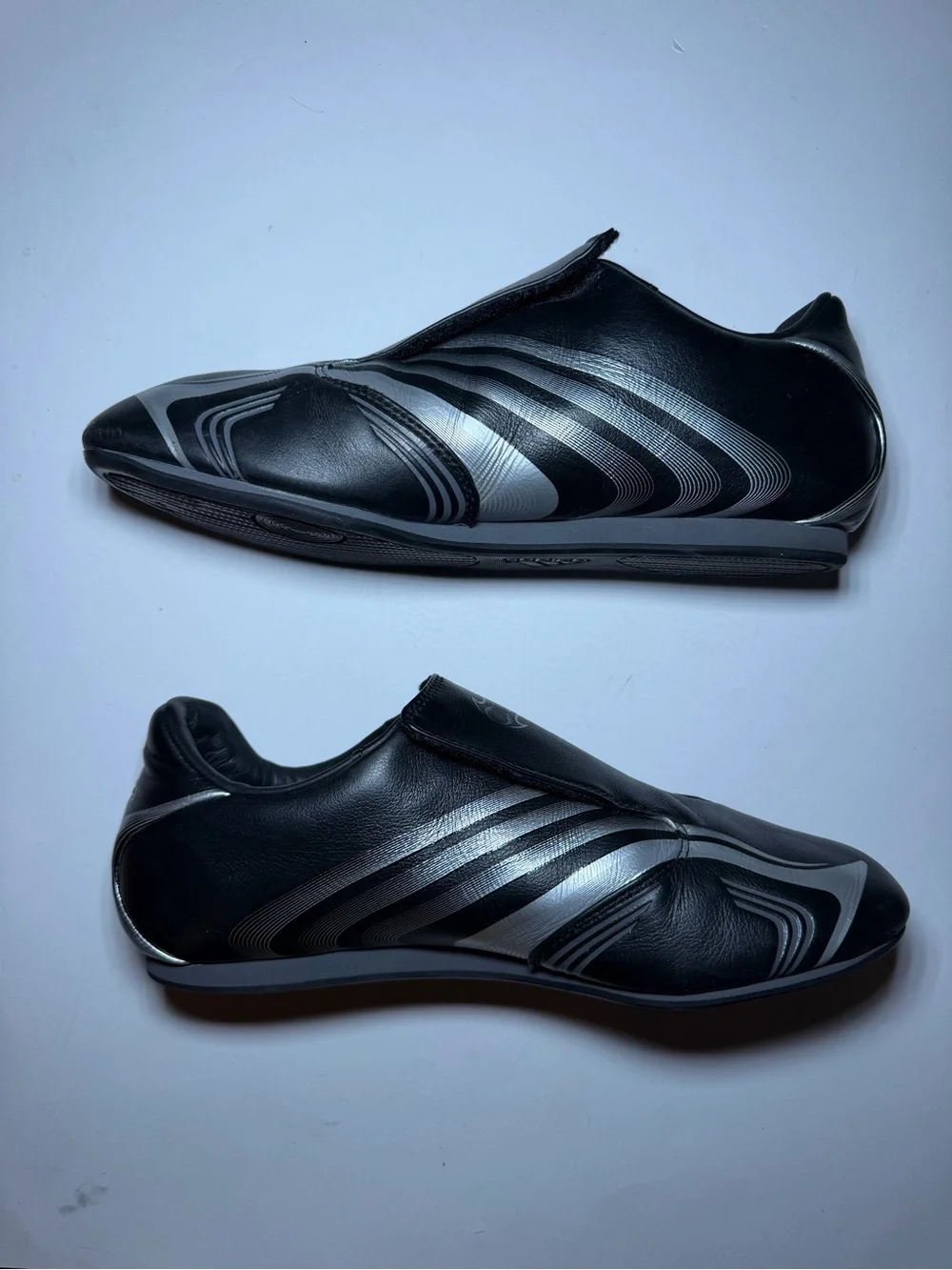 adidas Wmns 9.5 Men 8.5 Taekwondo F50 Black Silver Metallic JR6403